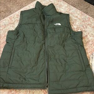 The North Face Woman’s Green Puffer Vest